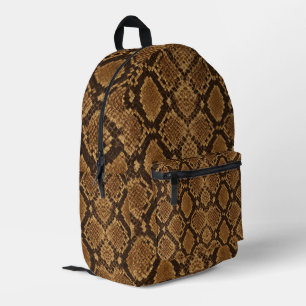 Mochila Impresa Estampado de piel de serpiente Python