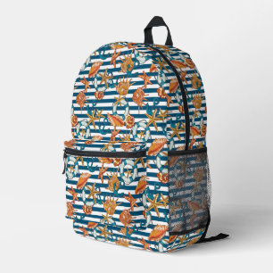 Mochila Impresa Estanques De Mar Y Patrón De Ancla