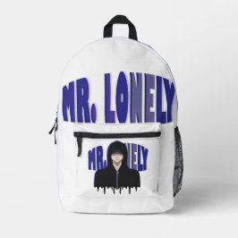 Mochila Impresa Estética de Chico Triste - Diseño de Sudadera con