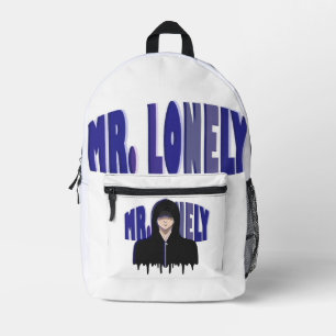 Mochila Impresa Estética de Chico Triste - Diseño de Sudadera con 