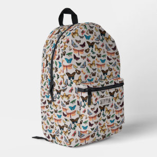 Mochila Impresa Estética de mariposa vintage