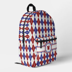 Mochila Impresa Estilo Americano Argyle