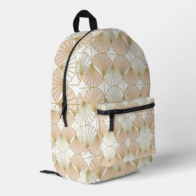 Mochila Impresa Estilo Art Deco (Esquina izquierda trasera)