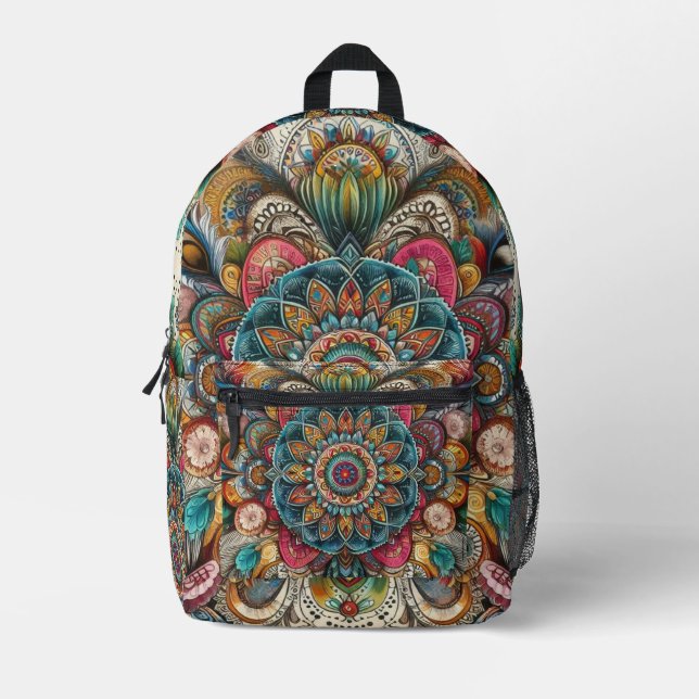 Mochila Impresa Estilo bohemio (Anverso)