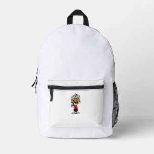 Mochila Impresa Estilo Callejero Conejo Gráfico 'Mantén la Calma'