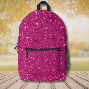 Mochila Impresa Estilo Clásico de San Valentín con Brillo Rosa de 