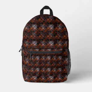 Mochila Impresa Estilo de cuero elegante para aventuras diarias