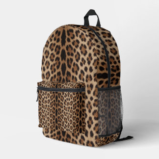 Mochila Impresa 🐆 Estilo de moda de lujo con estampado de leopard