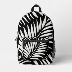 Mochila Impresa Estilo de rayas de cebra de hoja