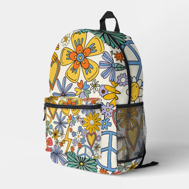Mochila Impresa Estilo hippy (Esquina derecha trasera )