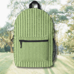 Mochila Impresa Estilo minimalista de brillo de pistacho suave