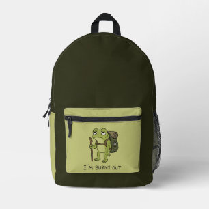 Mochila Impresa Estoy Agotado Diseño de Rana Divertida para Sender