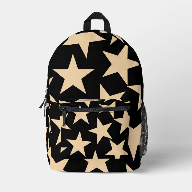 Mochila Impresa Estrella negra Celestial Starry Travel & School Ba (Anverso)