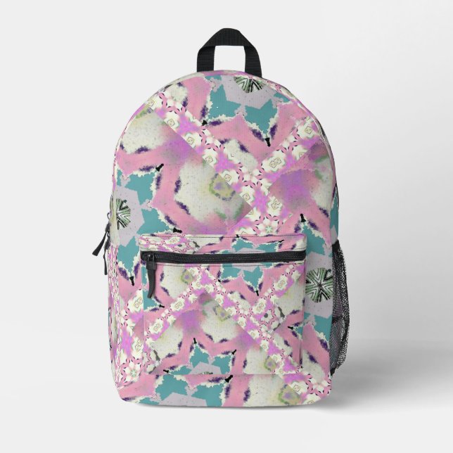 Mochila Impresa Estrella rosa Girly Var (Anverso)