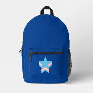 Mochila Impresa Estrellas de orgullo transgénero