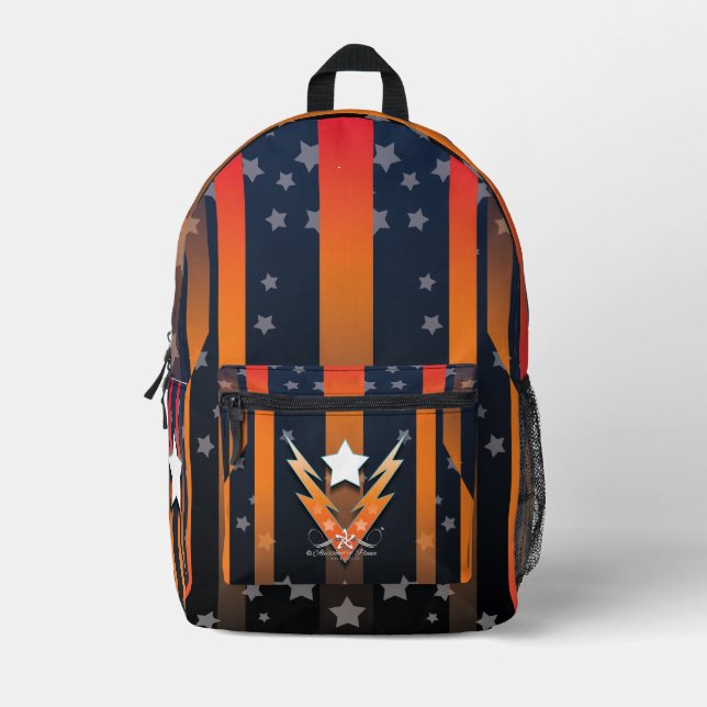 Mochila Impresa Estrellas de trueno (Anverso)
