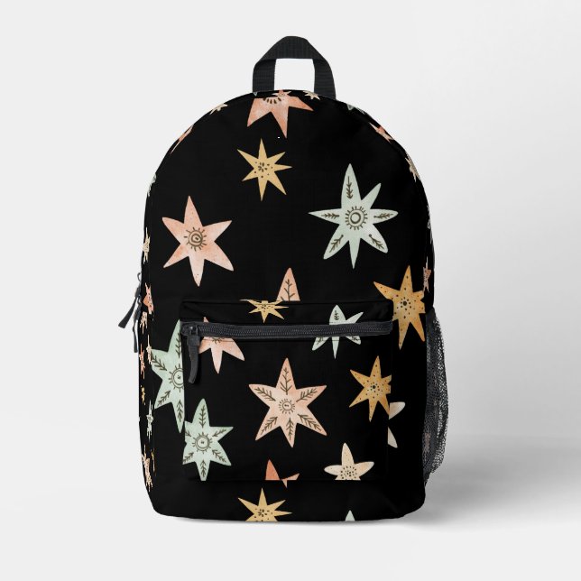 Mochila Impresa Estrellas del Boho (Anverso)
