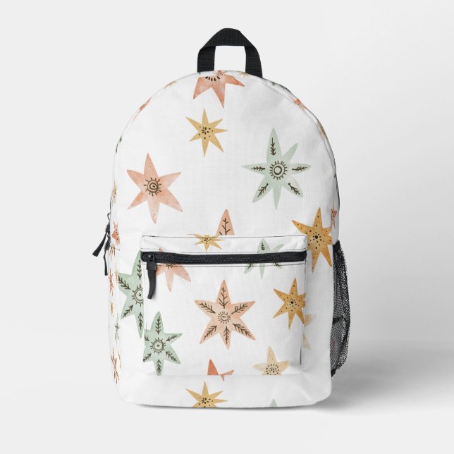 Mochila Impresa Estrellas del Boho (Anverso)
