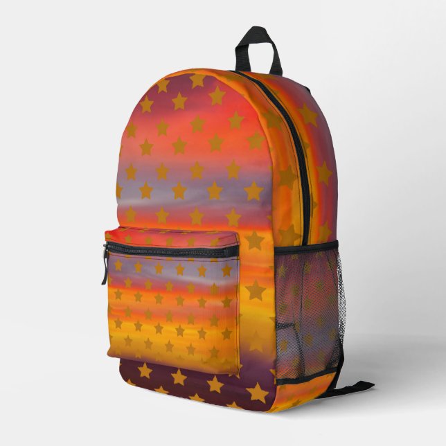 Mochila Impresa Estrellas Del Desierto Del Suroeste Y Tiras Resume (Esquina derecha trasera )