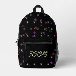Mochila Impresa estrellas mariposa 
