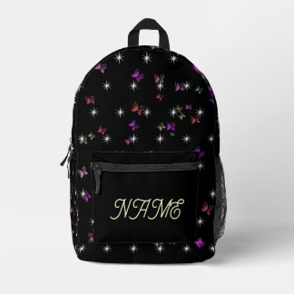 Mochila Impresa estrellas mariposa 