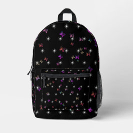 Mochila Impresa estrellas mariposa 