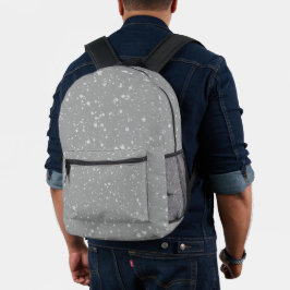Mochila Impresa Estrellas purpurinas4 - Plata