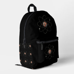 Mochila Impresa Estructura de un Átomo - Modelo ilustrado
