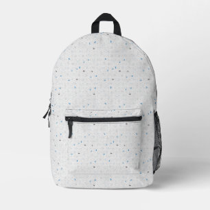 Mochila Impresa Etiqueta Personalizada de Terrazzo Moderna