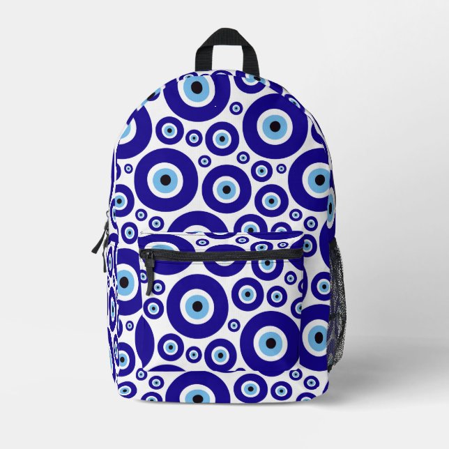Mochila Impresa Evil Eye Pattern, Greek Eye, Turkish Eye, Nazar (Anverso)
