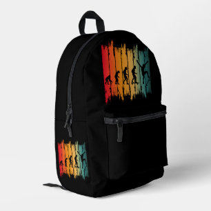 Mochila Impresa Evolución del patinador de skateboarding