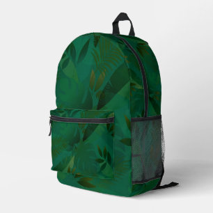 Mochila Impresa Exóticas Hojas Tropicales Místicas de la Jungla Es