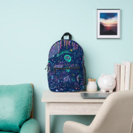 Mochila Impresa Explorador audaz: maximalismo abstracto