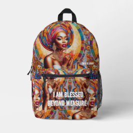 Mochila Impresa Explore with Confidence: I Am Blessed Stylish Back