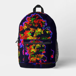 Mochila Impresa Explosión de árbol neón