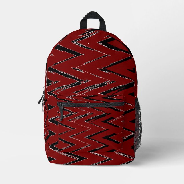 Mochila Impresa Express Bold Art in Style – Modern Zigzag Backpack (Anverso)