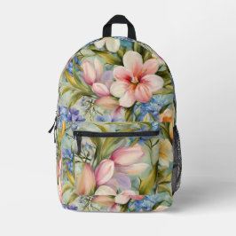Mochila Impresa Exquisitas Flores De Primavera Elegantes. Pintura