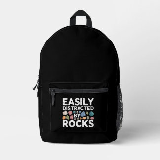 Mochila Impresa Fácilmente Distraído Por Rocas