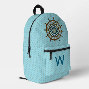 Mochila Impresa Fantasía de Mehndi de Cobre