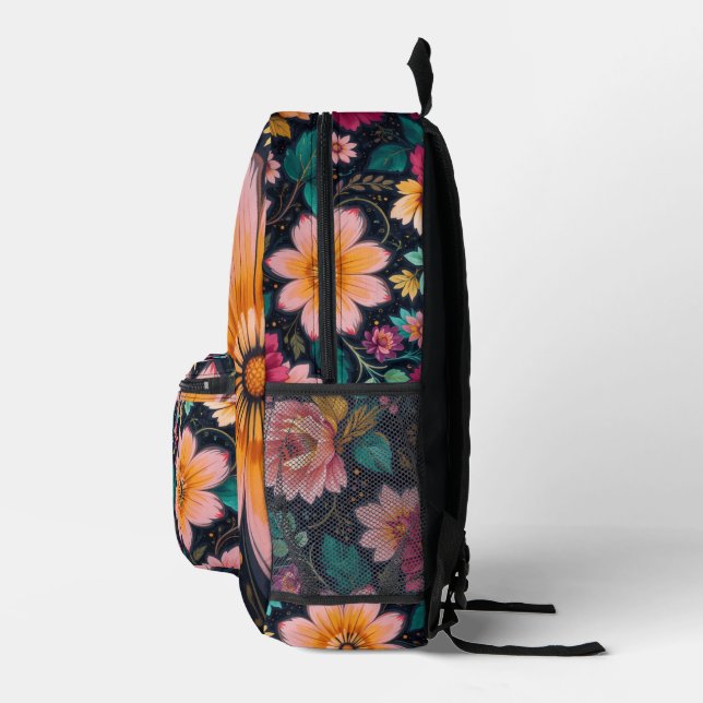 Mochila Impresa Fantasía floral (Derecha)