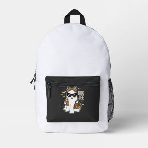 Mochila Impresa Fantasma Lindo Diseño de Leopardo de Halloween Boo