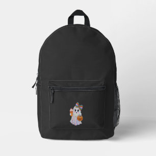 Mochila Impresa Fantasmagóricos Rhinestones de Halloween de moda