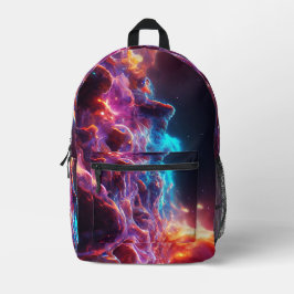 Mochila Impresa Fantástico espacio abstracto de nebulosa 1