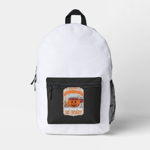 Mochila Impresa Feliz Halloween Come Bebe Sé Espantoso Calabaza Ca
