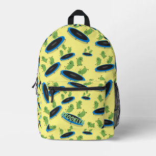 Mochila Impresa Feliz salto de granos verdes patrón personalizado
