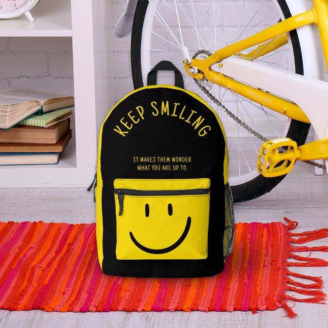 Mochila Impresa Feliz sonrisa amarilla (Subido por el creador)