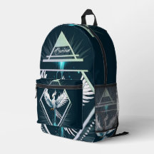 Fénix de fantasía blanca maravillosa.