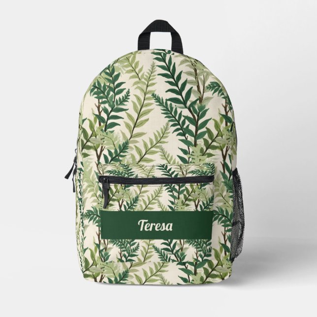 Mochila Impresa Fern Fronds (Anverso)