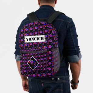 Mochila Impresa Fibonacci 'Fish Black' de Kenneth Yoncich
