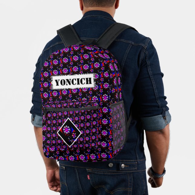 Mochila Impresa Fibonacci 'Fish Black' de Kenneth Yoncich (Insitu (Modelo))